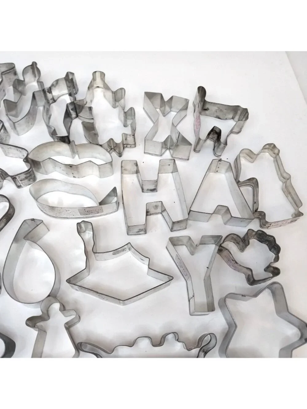 Antique Vintage Metal Cookie Cutters Various Shapes Sizes Christmas Halloween